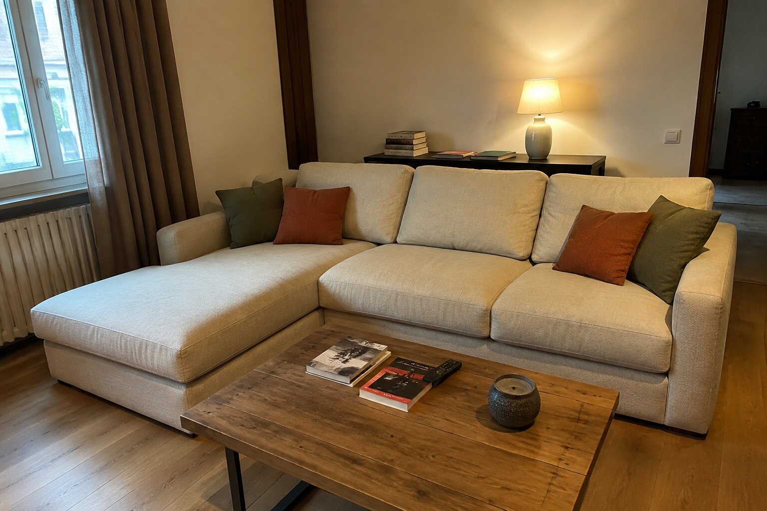 Il divano costruito intorno alla vita di casa.